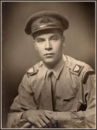 Sykes Scherman in his AFS uniform, August 1943